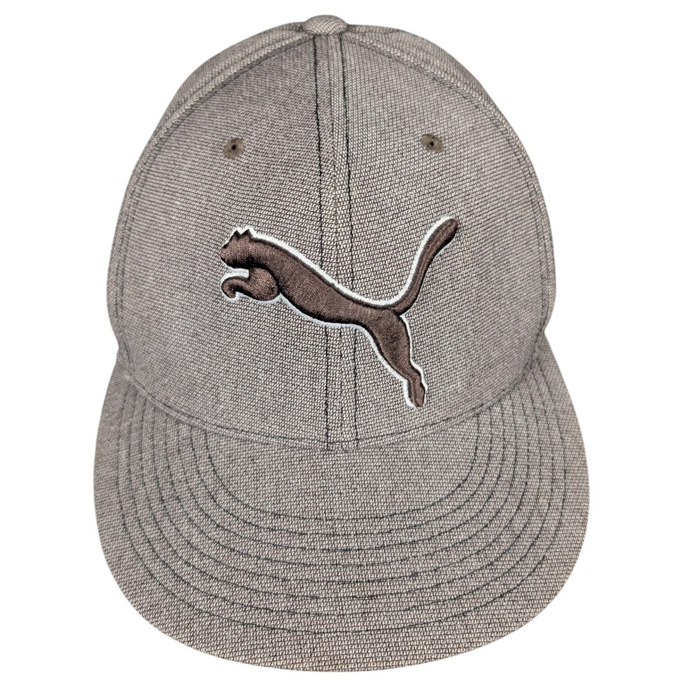 Puma Snapback Hat Flex-Fitted‎ 7 1/4-7 3/8 Gray Baseball Cap